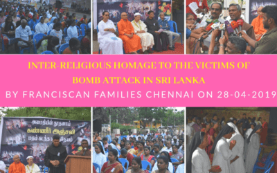 Tributo Interreligioso Floral a las víctimas del ataque con bomba de Sri Lanka – Chennai