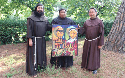 El icono Laudato si’ de Francisco y Clara finalmente llegó a Asia.