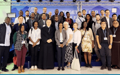 Franciscans meeting the delegation from the Holy See