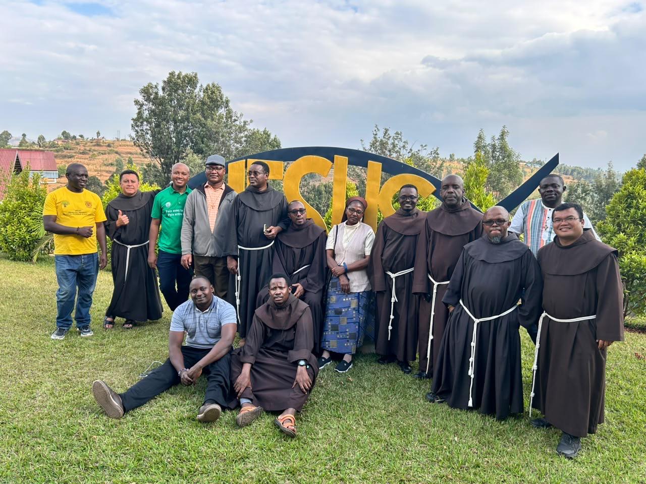 Franciscanos y participantes del encuentro JPIC de África durante las jornadas celebradas en Ruanda en septiembre de 2026.